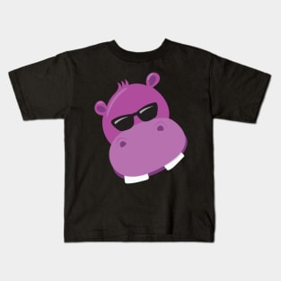 Cool Hippo Face Kids T-Shirt